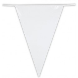   BANDERIN TRIANGULO GDE BLANCA 10MT