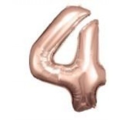   GLOBO 34" FOIL FORMA N4 ROSA ORO