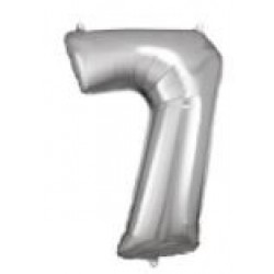   GLOBO 34" FOIL FORMA N7 PLATA