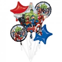   BOUQUET 5 GLOBOS FOIL VENGADORES