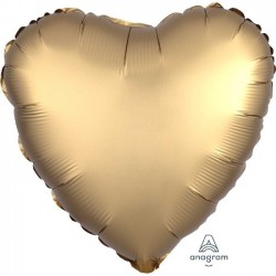   GLOBO 18" FOIL F CORAZON ORO SATIN