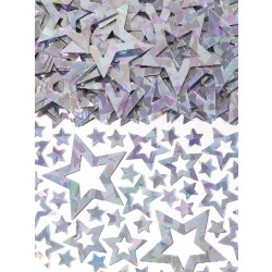  CONFETI ESTRELLA HOLOGRAF PLATA 14G