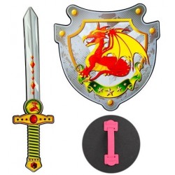 SET ESCUDO Y ESPADA CABALLERO DRAGON