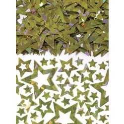   CONFETI ESTRELLAS HOLOGRA ORO 14G