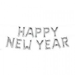 KIT GLOBOS 16" FOIL LETRAS HAPPY NEW YEA