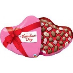 GLOBO 39" FOIL FORMA CORAZON BOMBONES