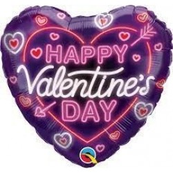 GLOBO 18" FOIL FORMA CORAZON HAPPY SAN V