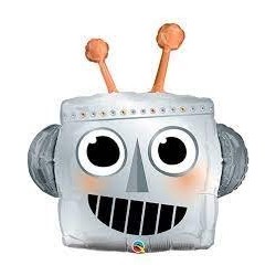 GLOBO 35" FOIL FORMA CABEZA ROBOT
