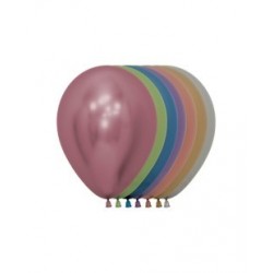   50 GLOBOS R5" LATEX REFLEX COL SUR