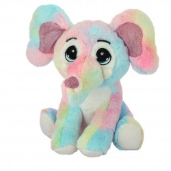 PELUCHE ELEFANTE MULTICOLOR 18CM