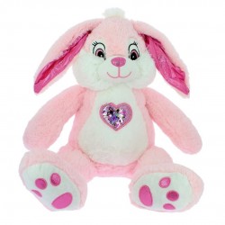 PELUCHE CONEJITA PINK CORAZON 38CM