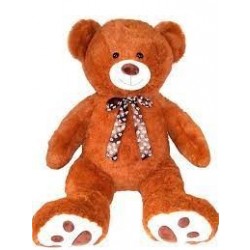 PELUCHE OSO LAZOS HUELLAS 85CM