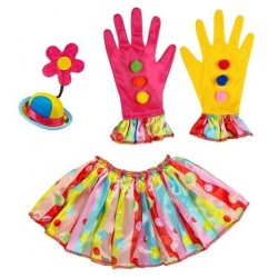 SET PAYASO MINI GORRO GUANTES CUELLO