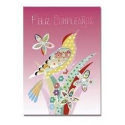 TARJETA TURNOWSKY COLOR PAJARO 
