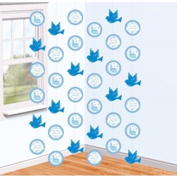   6 TIRAS DECO COMUNION AZUL 2MT