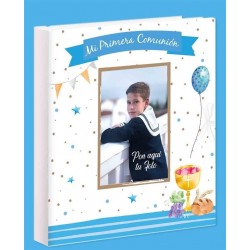 LIBRO FOTOS COMUNION GLOBO NIÑO 
