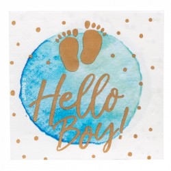   20 SERVILLETAS HELLO BOY 33X33CM