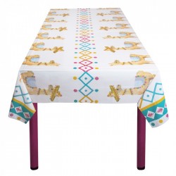   MANTEL PLASTICO LLAMA 130X180CM