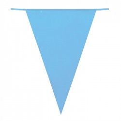   BANDERIN TRIANGULO GDE VERDE 10MT