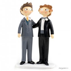 FIGURA NOVIOS CHICOS 21CM