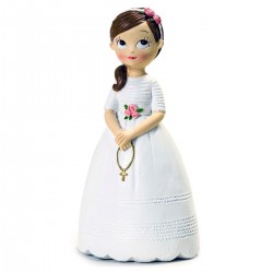 FIGURA NIÑA COMUNION ROSARIO 16,5CM