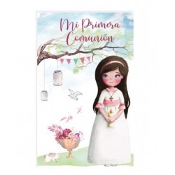 10 ETIQUETAS ADHESIVAS COMUNION NIÑA