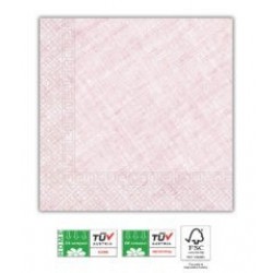   20 SERVILLETAS DECO ROSA 33CM
