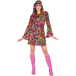 DISFRAZ T-M ADULTO VESTIDO HIPPIE CASHI