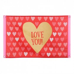 BANDERA LOVE YOU 60X90CM