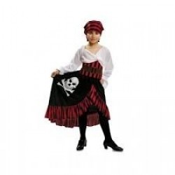 DISFRAZ 5A6AÑOS PIRATA FALDA CALAVERA