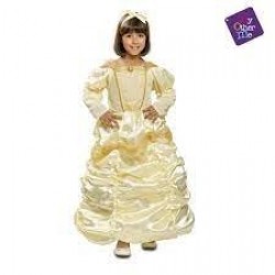 DISFRAZ 7A9AÑOS PRINCESA VESTIDO ORO