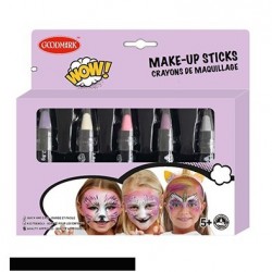 5 BARRAS CRAYON MAQUILLAJE FANTASIA 2,8G