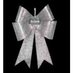   LAZO GLITTER PLATA 76CM