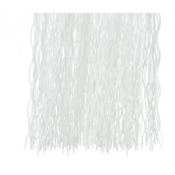   CABELLERA FLECO BLANCA 50X40CM