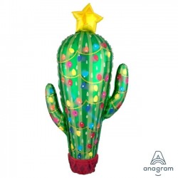 GLOBO 40" FOIL CACTUS NAVIDAD