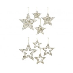 ESTRELLA ZIG ZAG DORADA 30CM