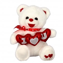 PELUCHE OSO TRES CORAZONES 28CM