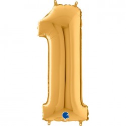   GLOBO 40" FOIL FORMA N1 ORO