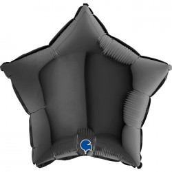   GLOBO 18" FOIL ESTRELLA NEGRA