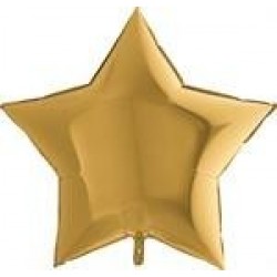   GLOBO 36" FOIL ESTRELLA ORO
