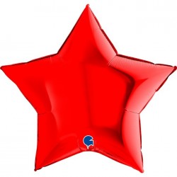   GLOBO 36" FOIL ESTRELLA ROJA