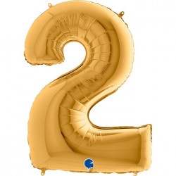   GLOBO 40" FOIL FORMA N2 ORO