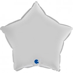   GLOBO 18" FOIL ESTRELLA BLANCO SAT