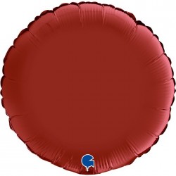   GLOBO 18" FOIL REDONDO ROJO SATIN
