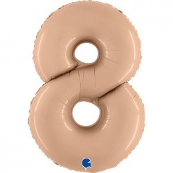   GLOBO 40" FOIL FORMA N8 NUDE
