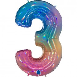   GLOBO 40" FOIL FORMA N3 MULTICOL