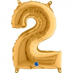   GLOBO 14" FOIL FORMA N2 ORO