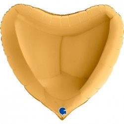   GLOBO 36" FOIL CORAZON ORO