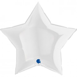   GLOBO 36" FOIL CORAZON BLANCO