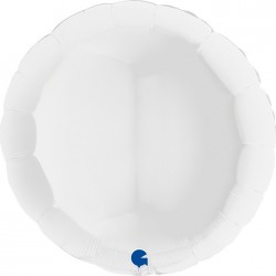   GLOBO 36" FOIL REDONDO BLANCO